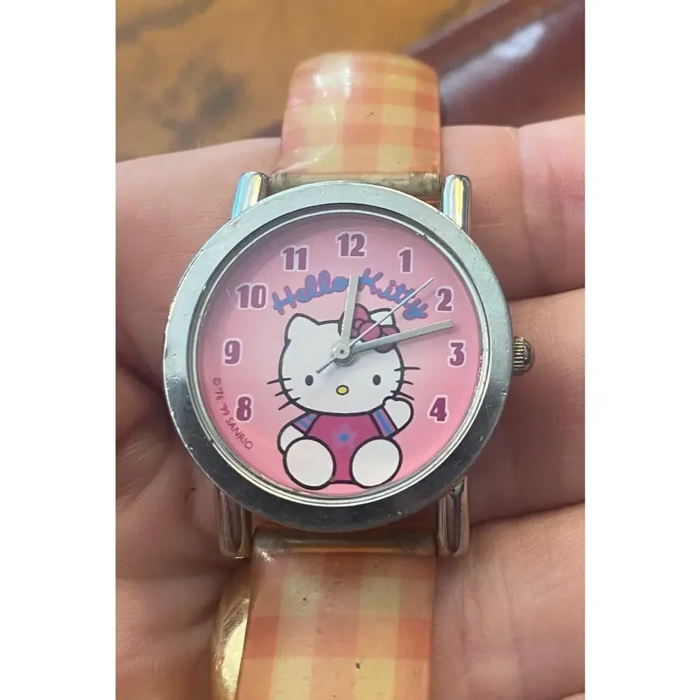 Women's Silver Tone Sanrio Hello Kitty 20mm Watch, Poly Band